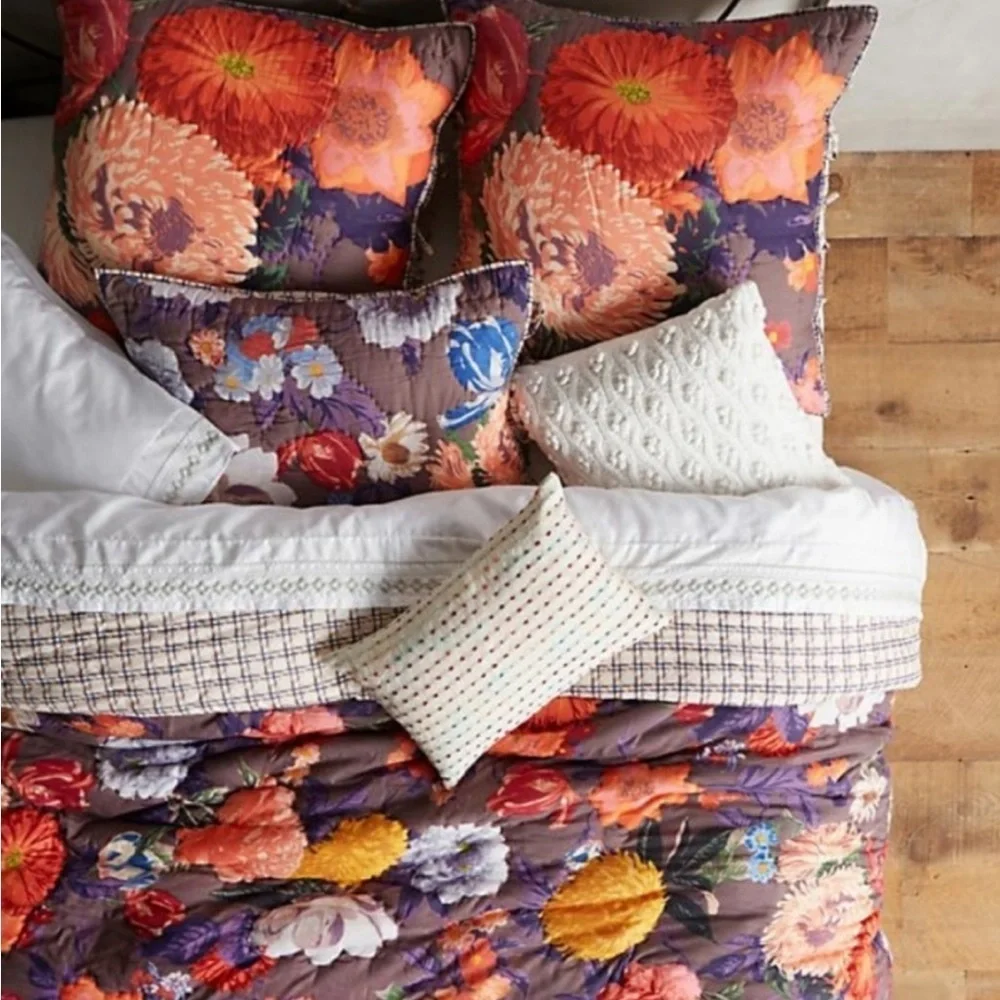 Anthropologie Agneta Set of King Shams NWT